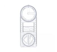 Qianly 4x Règle Géométrique Multifonctionnelle Règles de Brouillon Fournitures Mesure de Règles de Brouillon Modèle de Dessin pour écrire Des Enseignants de