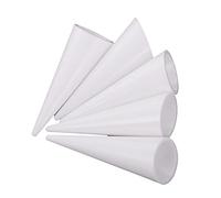Qianly 5 Pièces Présentoir Bague Support Anneau Porte-Bague Rangement Bijoux Plastique Forme Cône Usage Stockage Adapté Magasin Coiffeuse Décoration Maison, Blanc