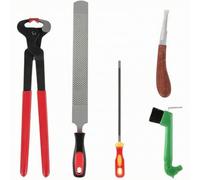 Qianly 6 Piè ntoyerPied | Profeionnel, Kit D' -t, Robuste, Pince à Parer Râpe, pr Écurie, Ferme, Maréchaux-