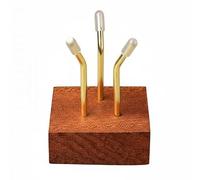 Qianly 6 Pièces Support Cristal Socle Présentoir Base Piédestal Trépied Métal Bois Support Discret Qui Stabilise sans Détourner le Regard Convient à Boules, 5 pièces