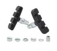 Qianly 6X Plaquettes de Frein de Vélo de 54 Mm avec écrous Hexagonaux et Entretoises, Blocs de Vélo Chaussures en Caoutchouc Vélos de Remplacement