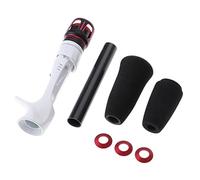 Qianly 7 Pièces Poignée de Canne à Pêche avec Siège de Moulinet Poignée en Liège Tube Carbone Kit de Poignée EVA Ergonomique Pièces de Remplacement Légères, Rouge