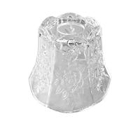 Qianly Abat-Jour Décoratif en Verre, Hauteur 12 Cm, Idéal pour Une Cuisine, Une Salle à Manger, Un Bureau Ou Un Restaurant, Clair