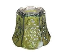 Qianly Abat-Jour Décoratif en Verre, Hauteur 12 Cm, Idéal pour Une Cuisine, Une Salle à Manger, Un Bureau Ou Un Restaurant, Vert