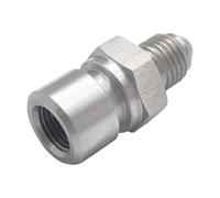 Qianly Adaptateur de Ligne de Frein Acier Inoxydable à Évasement Inversé Métrique Raccord pour Ligne de Frein et Embrayage Compatible Huiles et Liquides, An4 à M10x1.25