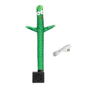 Qianly Air Puppet Dance Artist Mini Tube Danseur Gonflable avec Ventilateur PVC Fonction Animée Effet Amusant Adaptée pour Enfants Adultes Bureau Maison, Concombre