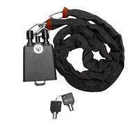 Qianly Antivol de Volant Universel avec Clés, Portable, Inviolable, Cadre en Acier, Convient Aux Voitures, Camions et SUV, Noir