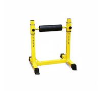 Qianly Appareil d'Exercice des Jambes Support de Bulgare Banc de Squat Support de Jambe Plateforme de Appui Roulant Confortable Base Renforcée Pieds, Jaune, Jaune
