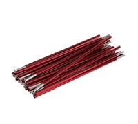 Qianly Arceau de Tente Robuste en Alliage D'aluminium, Accessoire de Camping, Léger et Pliable, Idéal comme Pièce de Rechange pour La Randonnée, Le Campi, Rouge Sombre, 420cm