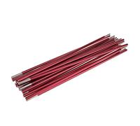 Qianly Arceau de Tente Robuste en Alliage D'aluminium, Accessoire de Camping, Léger et Pliable, Idéal comme Pièce de Rechange pour La Randonnée, Le Campi, Rouge Sombre, 465cm