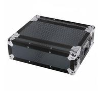 Qianly Audio Equipment Enclosure Mountable Poignée Ergonomique Audio Equipment Enclosure pour Équipement Poignées Encastrées Mallette Transport Équipement, Soccer Noir