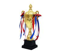 Qianly Award Trophy Coupe Trophée Récompense Distinction Prix Base Métal PP Adapté Enfants Adultes Écoles Compétitions Fêtes Cérémonies, T140b