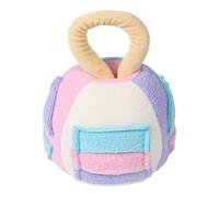 Qianly Ball de Sniffle pour Chiens Entraîne de Nourriture Plus Lente, Beige