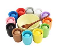 Qianly Balle de Tri Multicolore dans Un Gobelet, Jouet D'éveil Des Couleurs pour Enfants D'âge Préscolaire, Cadeau D'anniversaire pour Enfants