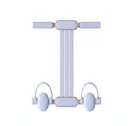 Qianly Bande de Traction à 4 Tubes Multifonction Pédaleur avec Tubes Élastiques Haute Élasticité Équipement Sportif pour Maison, Bleu