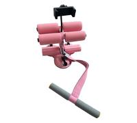 Qianly Barre de Redressement Assis, Barre de Redressement Assis, Dispositif de Soutien, Support de Pied Réglable, Abdominal Multifonctionnel, Entraînement de, Rose