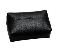 Qianly Boîte à Mouchoirs avec Couvercle, Distributeur de Serviettes élégant, Porte-mouchoirs En Similicuir, Distributeur de Serviettes pour Chambre D'étu, Noir