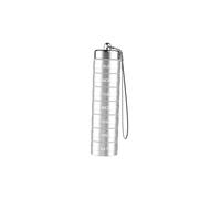 Qianly Boîte à Séparateur Médicaments Semaine Métal Étanche Compartiments Empilables Transport Facile Convient pour Activités Extérieures Maison, Argent