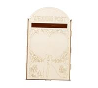 Qianly Boîte Aux Lettres Décorative Rustique En Bois pour Mariage, Fête, Enterrement de Vie de Jeune Fille, Réception. Fournitures de Mariage, StyleB