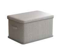 Qianly Boîte de Rangement Pliable avec Couvercle, Rectangulaire, pour Vêtements, Jouets et Serviettes. Étagère, Grand