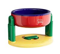 Qianly Bol d'alimentation pour Chiens Adpied pour Animaux de Compagnie Non Glissade Easy Cleanable Réglable Hauteur Polyvalent Chaton Puppy Pet Food, Rouge