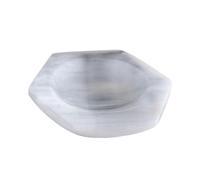 Qianly Bol Hexagonal En Cristal de Sélénite, Plateau de Rangement, Plat de Purification, Récipient Spirituel à Surface Lisse, Convient pour La Maison, 14cm