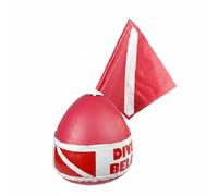 Qianly Bouée de Plongée avec Drapeau Secours Balise de Plongée Flottante Haute Visibilité pour Sauveteurs, Mer