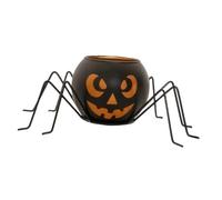 Qianly Bougeoir Support de Bougie Chauffe-Plat Chandelier de Fête Candélabre D'Ambiance pour Une Atmosphère Inquiétante Adapté pour Halloween et La Salle à, Style A 20cmx8cm