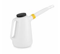 Qianly Broc à avec Bec Flexible Gradué Récipient Mesure D' Moteur Anti-Fuite Bidon avec Bouchon pour Garage, 5L