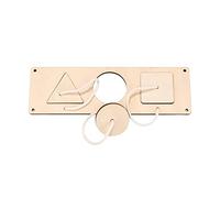 Qianly Busy Board Matériel Bois Accessoire Sensoriel Éducation Puzzle D'Apprentissage Multifonctionnel Jouet Éducatif Développement Moteur Destiné,