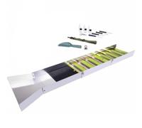 Qianly Caniveau Pliant Tapis à Rainures Compact Sluice Transport Robuste Boîte à Écluses Prospection pr Ruisseaux, Accessoires