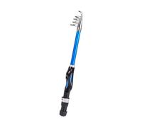 Qianly Canne à Pêche Télescopique Multifonction Manche Ergonomique Fibre de Verre Polypropylène Anneaux Lisses Protection Ligne Pratique Adaptée à La, 130 cm