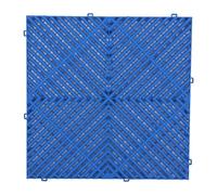 Qianly Carrelage de Sol Drainant Mat Emboîtable Antichoc en PP Adapté pour Spa Salle de Bain Bar Patio Sauna Ferme Atelier Chemin Cuisine, Bleu