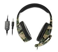 Qianly Casque Gaming Stéréo Filaire Offrant Son 3D Immersif Micro Capacitif à Réduction de Bruit Bandeau Confortable Oreillettes Rembourrées Adapté pour PS4