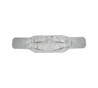 Qianly Ceinture Lombaire de Soutien Dos Ajustable avec Bande Élastique Ergonomique Universelle Respirante pour Hommes Femmes Convient Au Sport Musculation Ma, Gray L