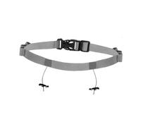 Qianly Ceinture Porte-dossard de Triathlon, Accessoire de Course à Pied avec Sangle Réglable, en Polyester Doux et Léger, Gris