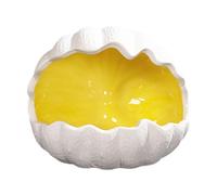 Qianly Céramique pour Hamster, Cachette Décorative et Mignonne, Forme de Grotte pour Hérisson Nain, Hérisson et Chinchilla D'été, Jaune