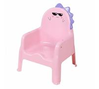 Qianly Chaise Haute Multifonction Antidérapant Design Dinosaure Mignon pour tout-Petits, Bébés, Maison, Maternelle, Rose, Sans Plaque