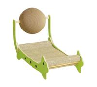 Qianly Chaise Longue pour Chat avec Boule à Gratter pour Chien Qui Fait Ses Griffes et Dort