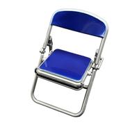 Qianly Chaise Pliante Accessoire pour Poupée à L'échelle 1:12, pour Figurine Articulée de 15 Cm (6 Pouces), pour Aménagement de Chambre, Bleu