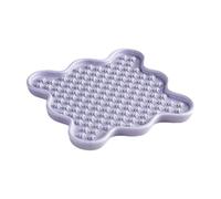 Qianly Chien Affaire du Plateau de mangeoire Lent pour Chien Licking Matlick Pad Pet Pet Bowl pour Un Tapis apaisant, Violet