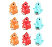 Qianly Circuit de 6 Pièces avec Toboggan et Course D'animaux, Jouets et Véhicules pour Le Bain, En PVC, Idéal pour Les Enfants, Les Fêtes et La Décoratio, 9pcs dinosaure