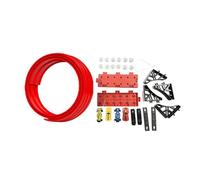 Qianly Circuit de Course Flexible avec Ventouses pour Petites Voitures Miniatures (à Partir de 3 Ans), Rouge 5m