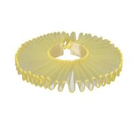 Qianly Colliers élisabéthains à collerette, col Victorien élisabéthain détachable, Jaune
