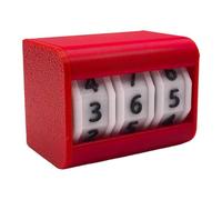 Qianly Compteur de Vies, Minuteur D'examens de Table, Affichage Numérique en Polypropylène (PP), Idéal pour Un Bureau Ou Un Espace de Travail, Rouge