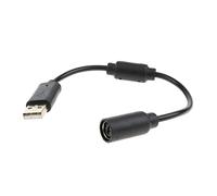 Qianly Convertisseur USB Adaptateur de Câble Contrôleur 360 Câble Conversion PVC Métal Raccordement Compatible Adapté Joueurs PC Divertissement Jeux
