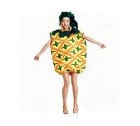 Qianly Costume Ananas Déguisement Ananas Combinaison Tenue Capuche Silhouette sans Accessoires Complexes Adapté pour Halloween Cosplay Événements à Thème Théâtre Scènes