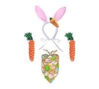 Qianly Costume de Costume de Pâques Accessoires de Costumes, décoration pour Animaux de Compagnie Bandana Pet Scarf pour Le Festival Halloween Summer