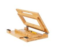 Qianly Coupe Savon Coupeur Trancheur Guillotine Conception Stable en Bambou avec Coupe Multi-segments Précision Constante pour 12 Tranches Convient aux