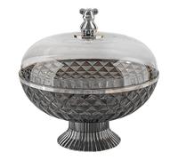 Qianly Coupes à Fruits et Paniers de Rangement pour Les Collations sur Le Comptoir, Gris
